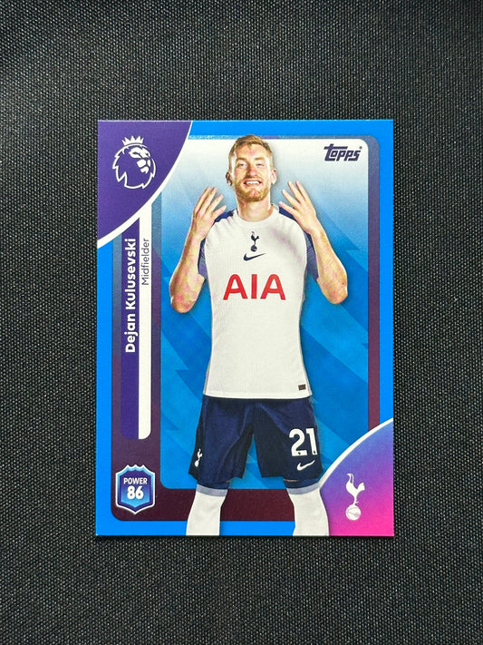 Dejan Kulusevski Blue Parallel Base - Topps Premier League 2026