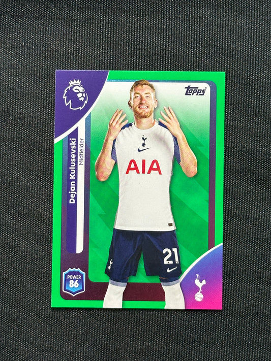 Dejan Kulusevski Green Parallel Base - Topps Premier League 2026