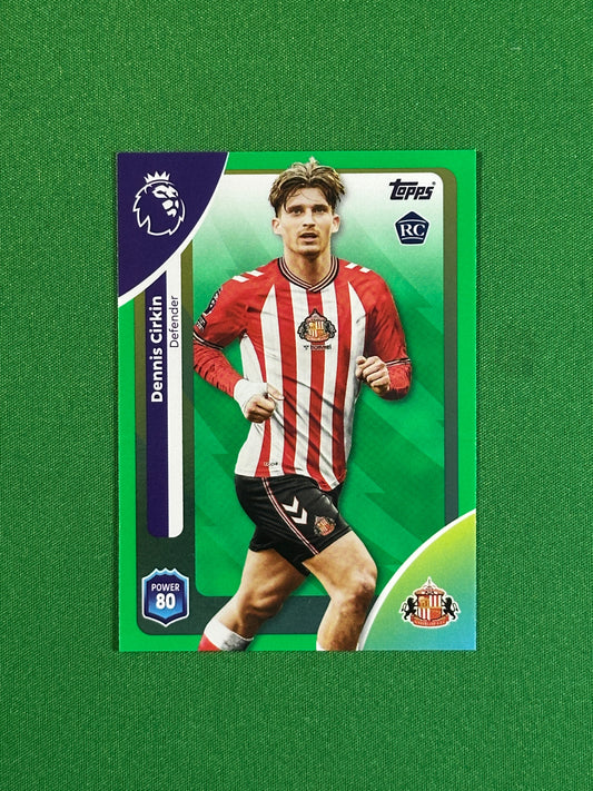 Dennis Cirkin Green Parallel Base - Topps Premier League 2026
