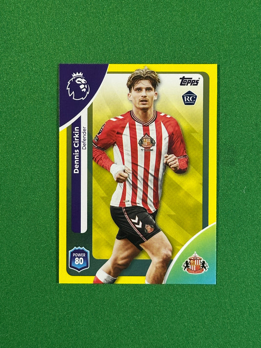 Dennis Cirkin Yellow Parallel Base - Topps Premier League 2026