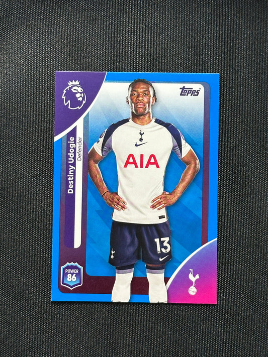 Destiny Udogie Blue Parallel Base - Topps Premier League 2026