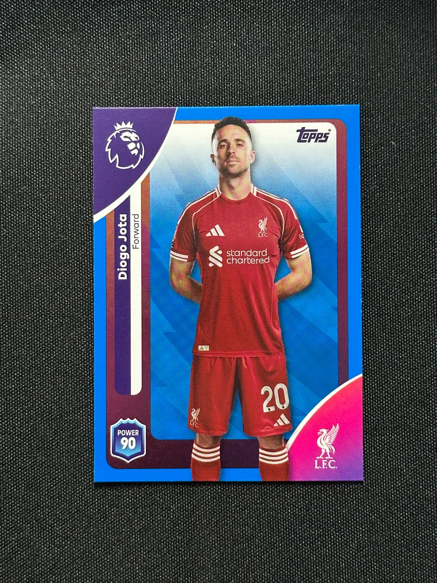 Diogo Jota Blue Parallel Base - Topps Premier League 2026
