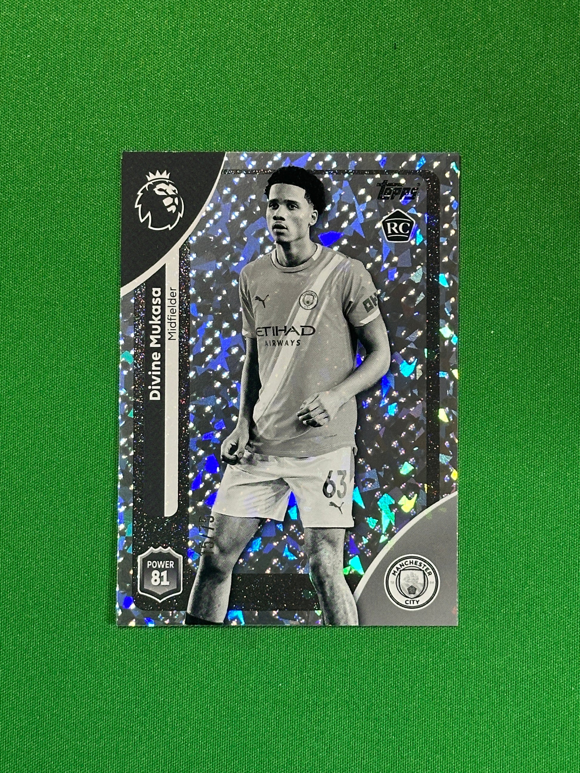 Divine Mukasa Numbered Parallel 15/75 - Topps Premier League 2026
