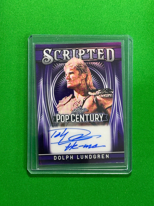 Dolph Lundgren Autograph 6/6 - Leaf Pop Century 2025