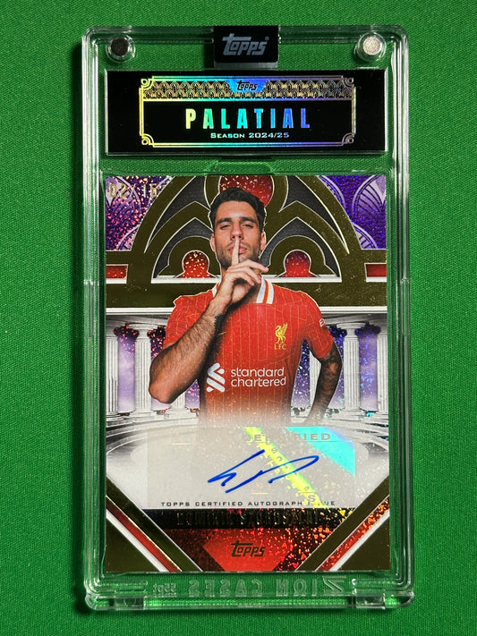 Dominik Szoboszlai Autograph 02/15 - Topps Liverpool Palatial 2024/25 Front