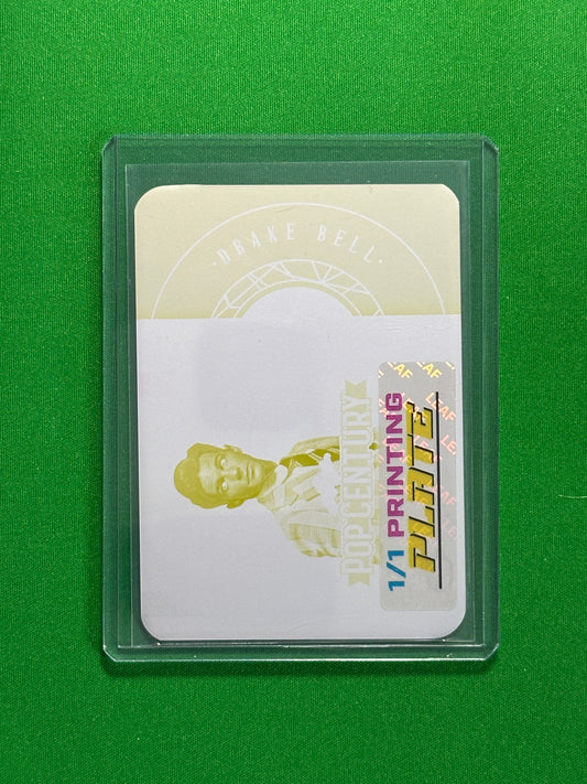 Drake Bell Printing Plate 1/1 Yellow - Leaf Pop Century 2025
