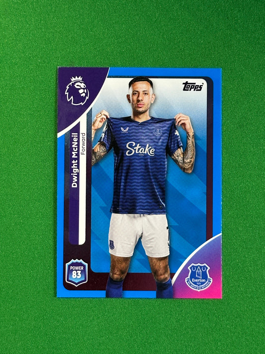 Dwight McNeil Blue Parallel Base - Topps Premier League 2026