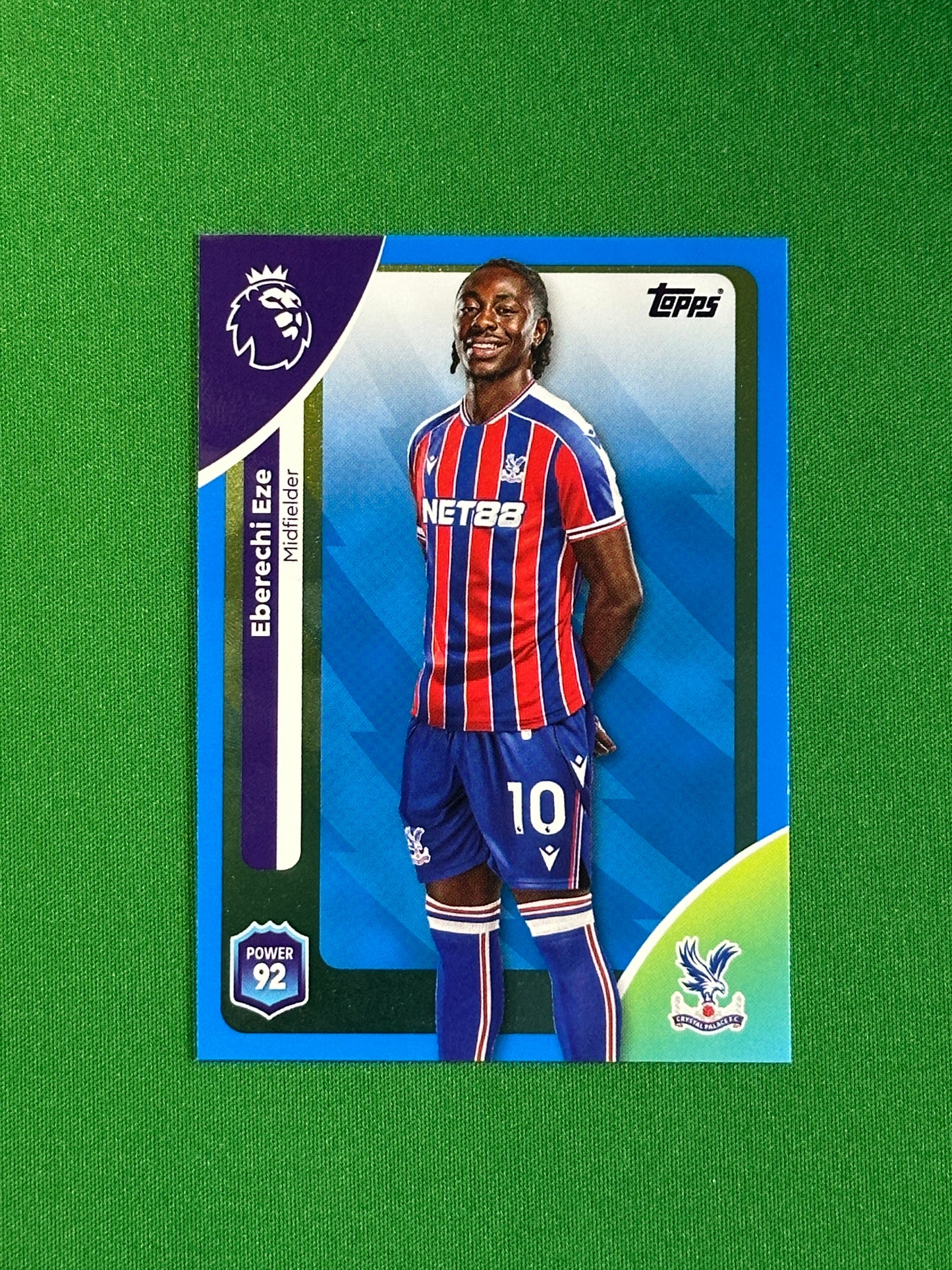 Eberechi Eze Blue Parallel Base - Topps Premier League 2026