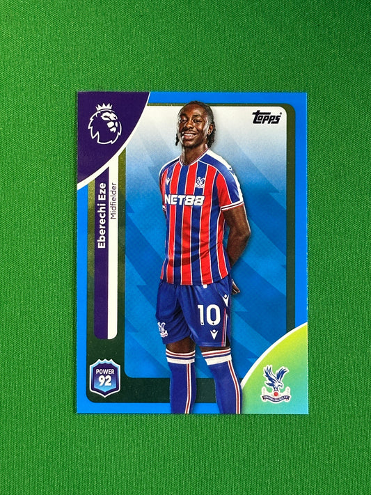 Eberechi Eze Blue Parallel Base - Topps Premier League 2026