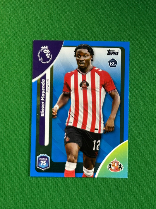 Eliezer Mayenda Blue Parallel Base - Topps Premier League 2026