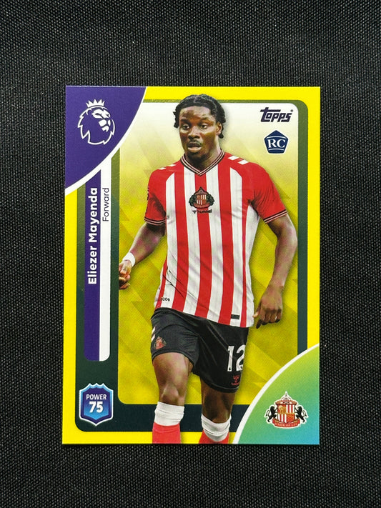Eliezer Mayenda Yellow Parallel Base - Topps Premier League 2026