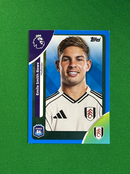 Emile Smith Rowe Blue Parallel Base - Topps Premier League 2026