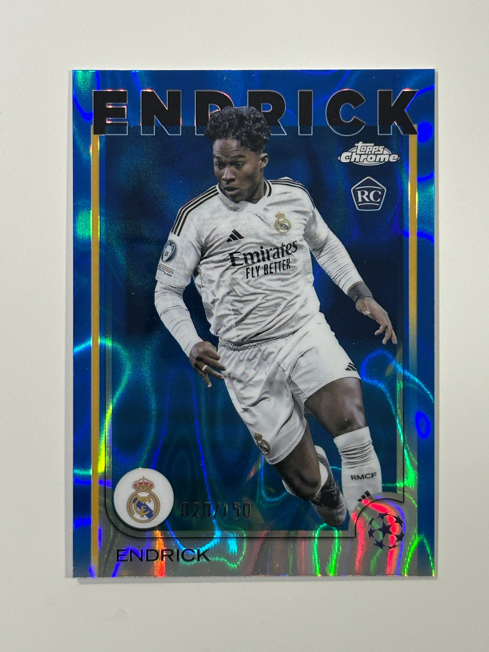 Endrick Numbered Parallel 20/150 - Topps Chrome 2024/25
