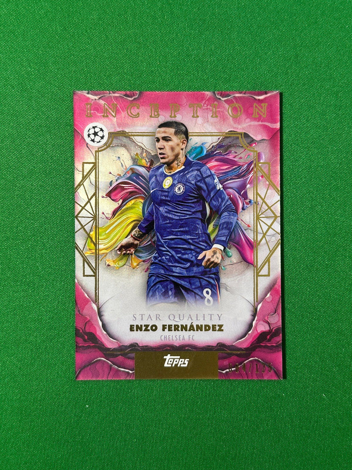 Enzo Fernández Parallel 084/125 Chelsea FC Topps PL Inception 2025/26 football card