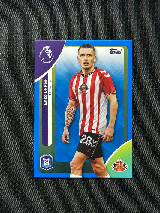 Enzo Le Fee Blue Parallel Base - Topps Premier League 2026