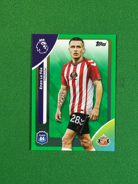 Enzo Le Fee Green Parallel Base - Topps Premier League 2026