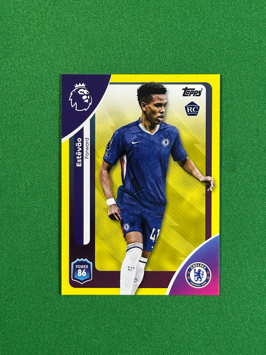 Estevao Yellow Parallel Base - Topps Premier League 2026