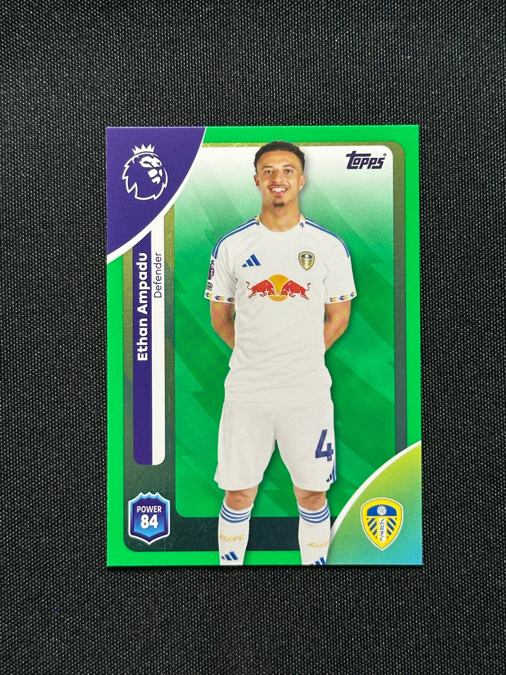 Ethan Ampadu Green Parallel Base - Topps Premier League 2026