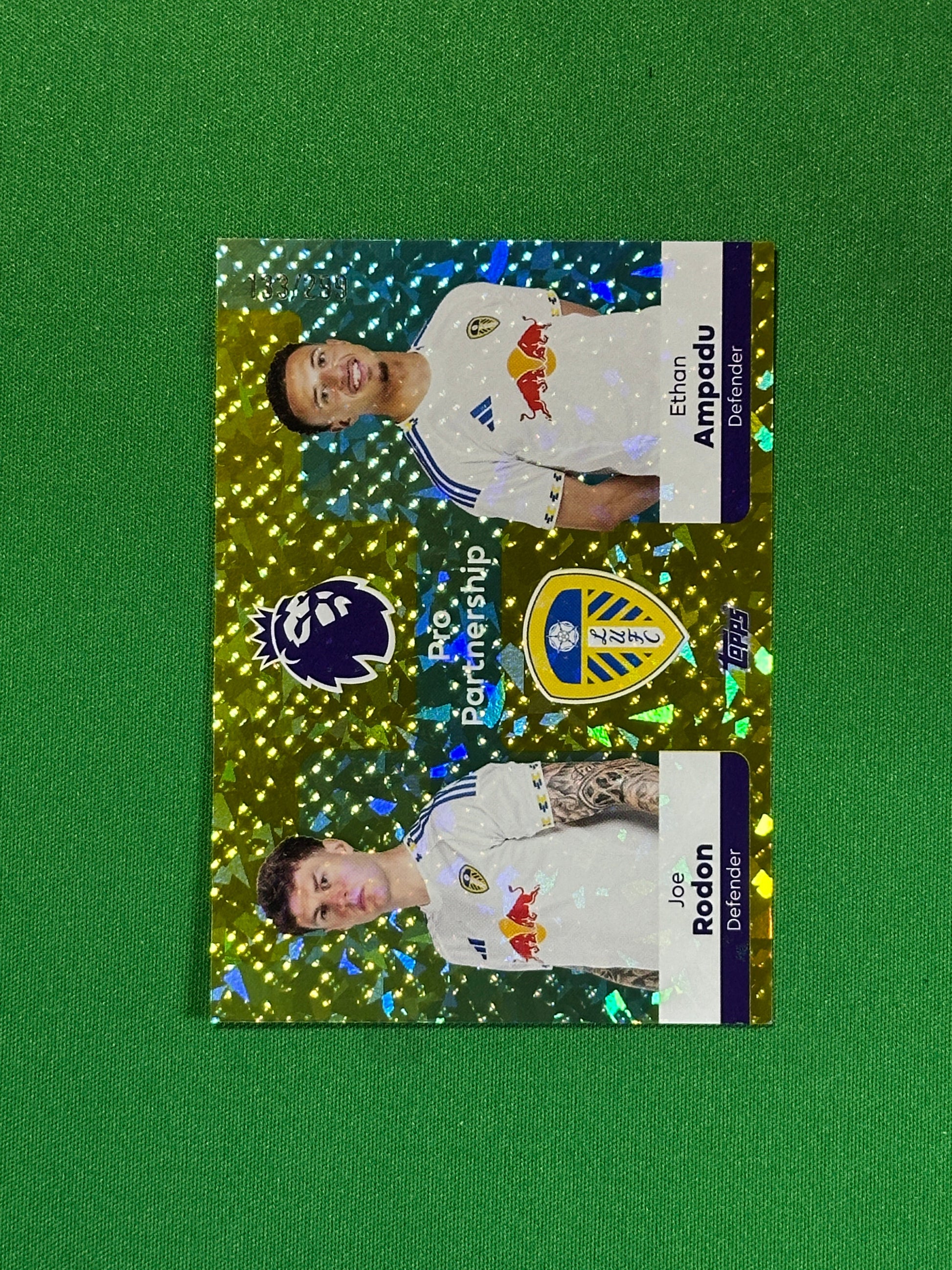 Ethan Ampadu & Joe Rodon Numbered Parallel 133/299 - Topps Premier League 2026