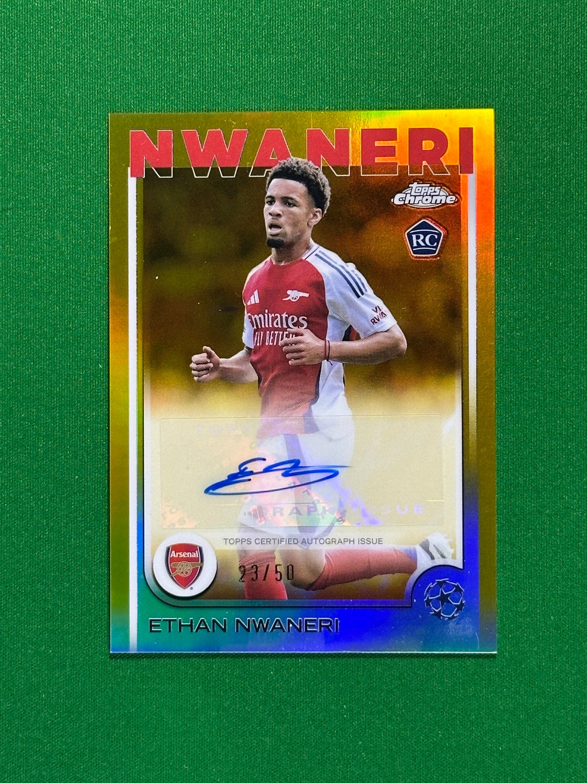 Ethan Nwaneri Autograph 23/50 - Topps Chrome 2024/25