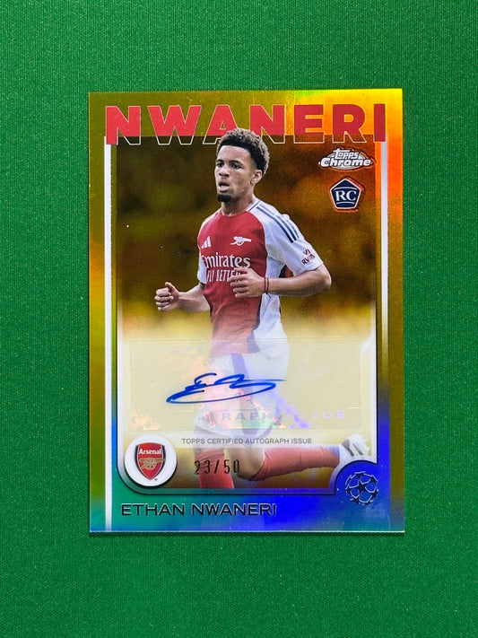 Ethan Nwaneri Autograph 23/50 - Topps Chrome 2024/25