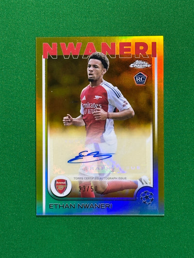Ethan Nwaneri Autograph 23/50 - Topps Chrome 2024/25