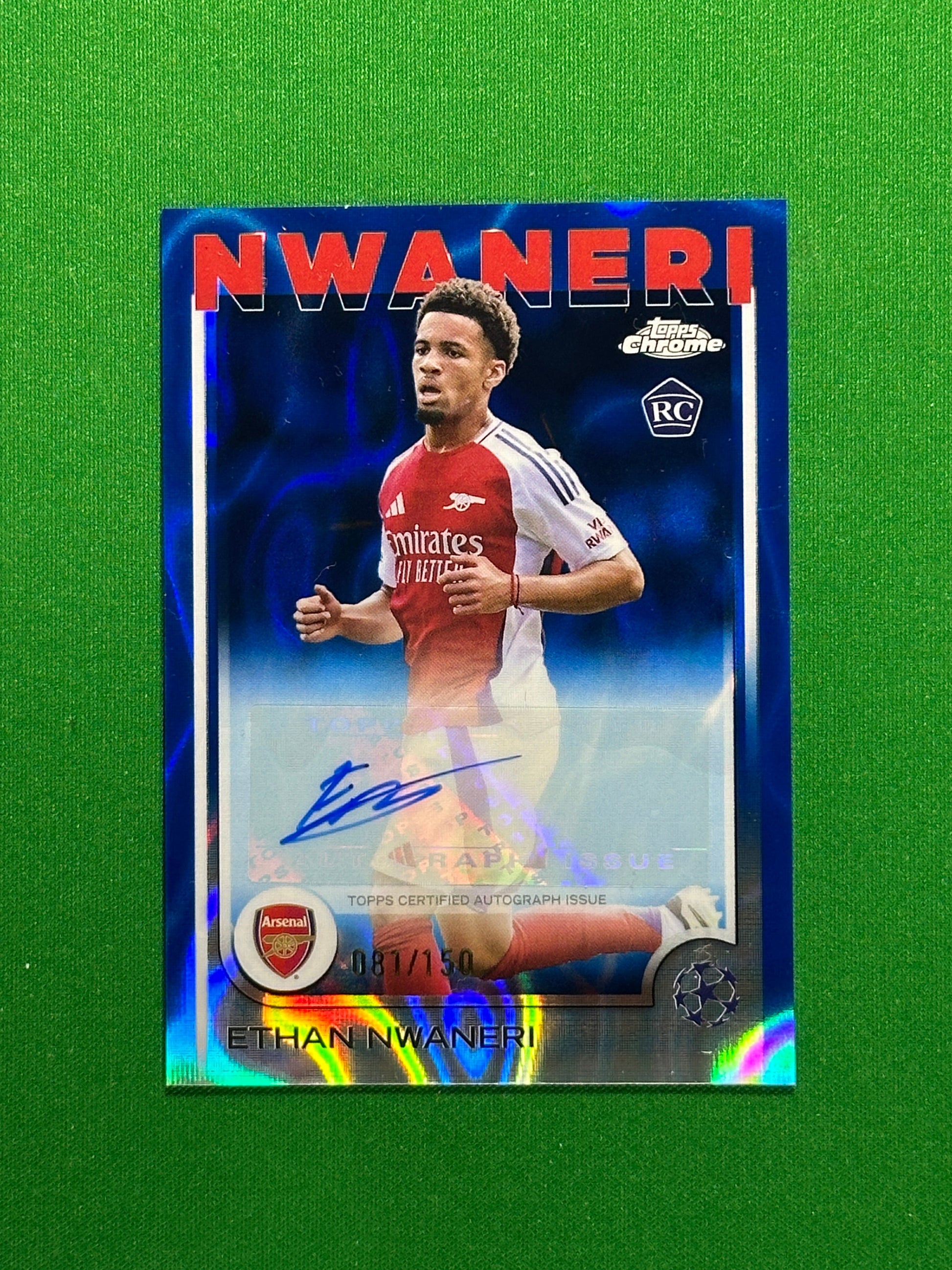 Ethan Nwaneri Autograph 81/150 - Topps Chrome 2024/25