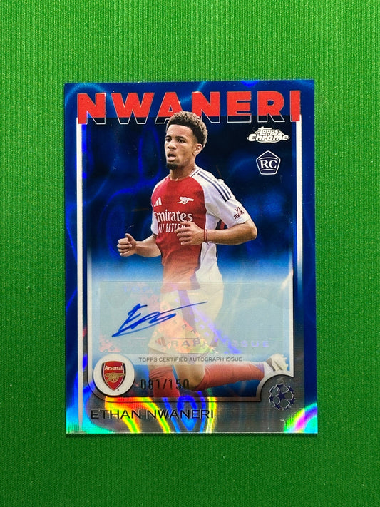 Ethan Nwaneri Autograph 81/150 - Topps Chrome 2024/25