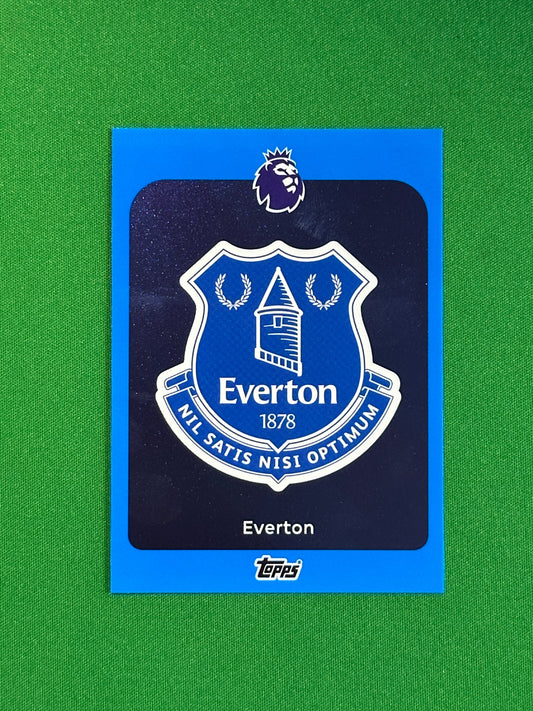 Everton Badge Blue Parallel Base - Topps Premier League 2026