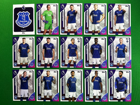 Everton Full Base Set - Topps Premier League 2026