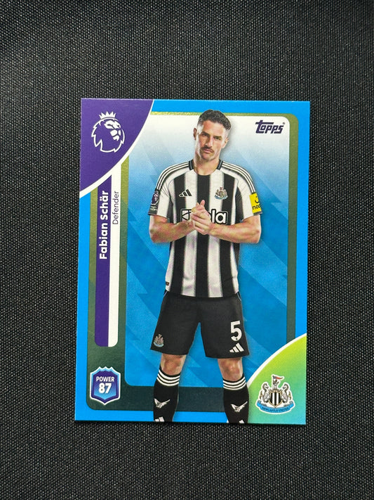 Fabian Schar Blue Parallel Base - Topps Premier League 2026