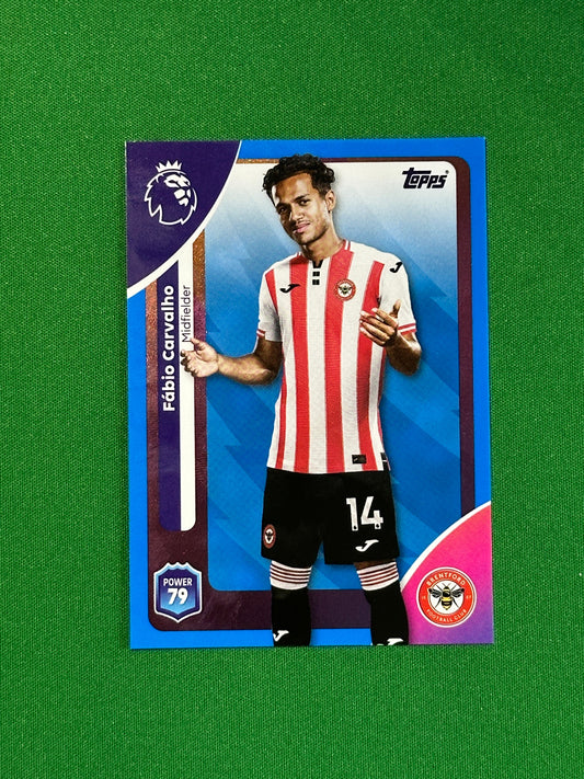 Fabio Carvalho Blue Parallel Base - Topps Premier League 2026