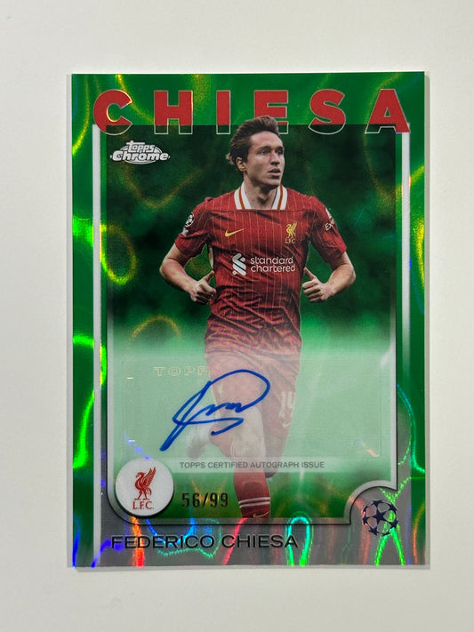 Federico Cheisa Autograph 56/99 - Topps Chrome 2024/25