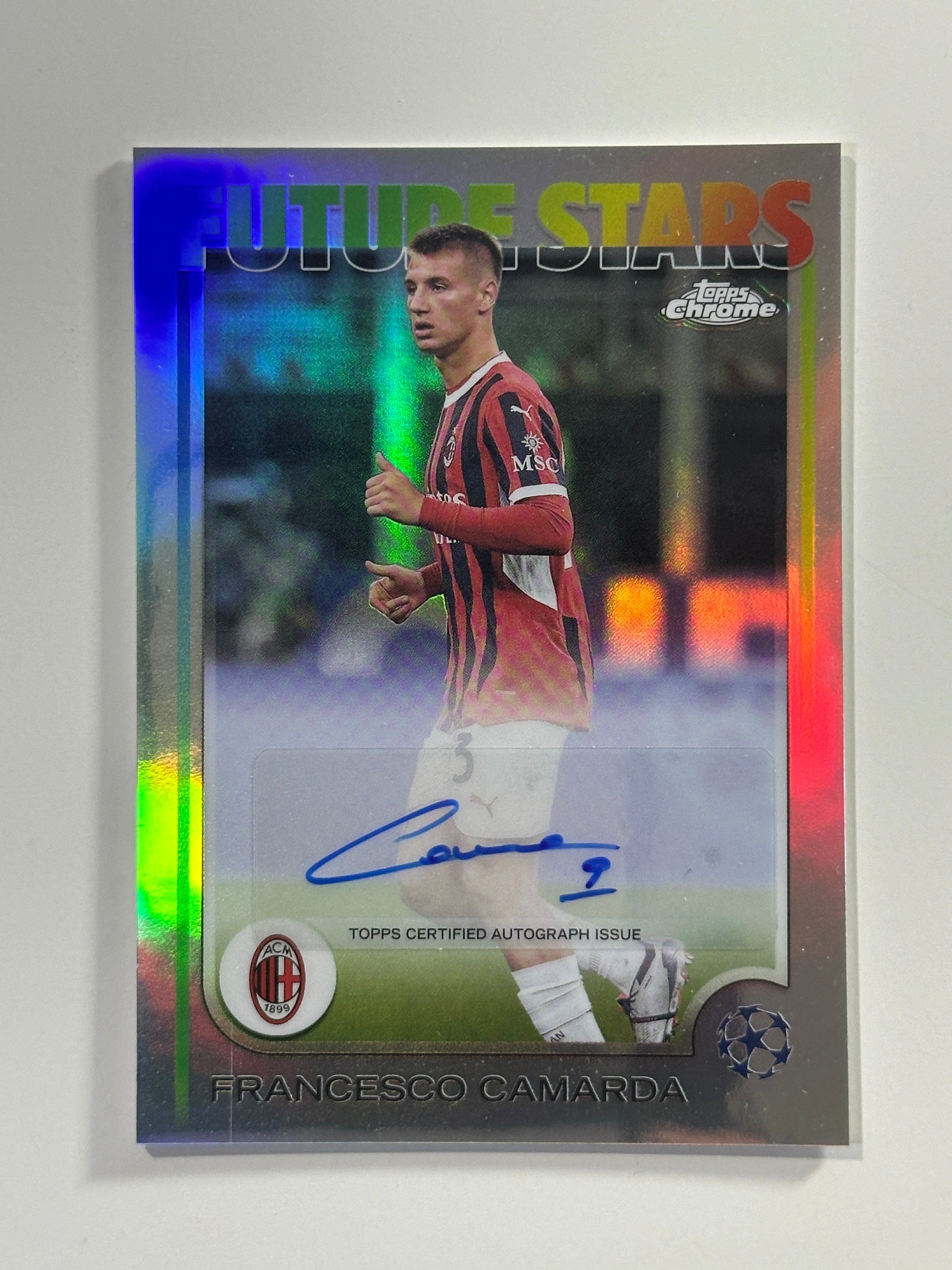 Francesco Camarda Autograph - Topps Chrome 2024/25