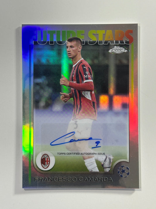 Francesco Camarda Autograph - Topps Chrome 2024/25