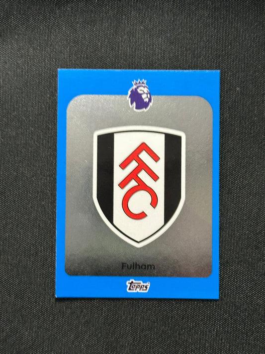 Fulham Badge Blue Parallel Base - Topps Premier League 2026