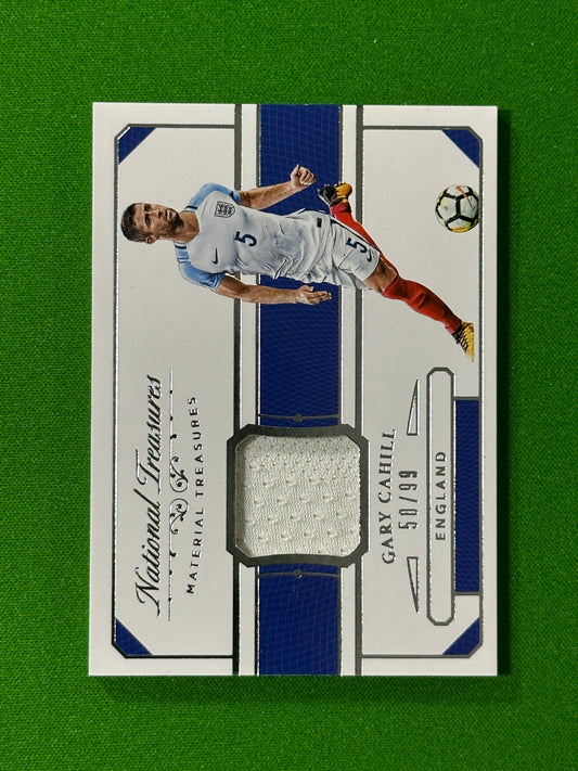 Gary Cahill Match-Worn Patch 50/99 - England - Panini National Treasures 2018