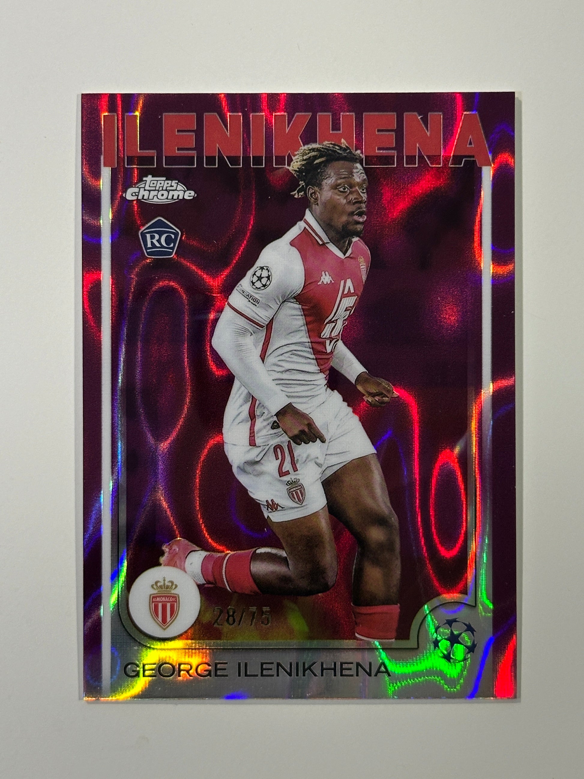 George Ilenikhena Numbered Parallel 28/75 - Topps Chrome 2024/25