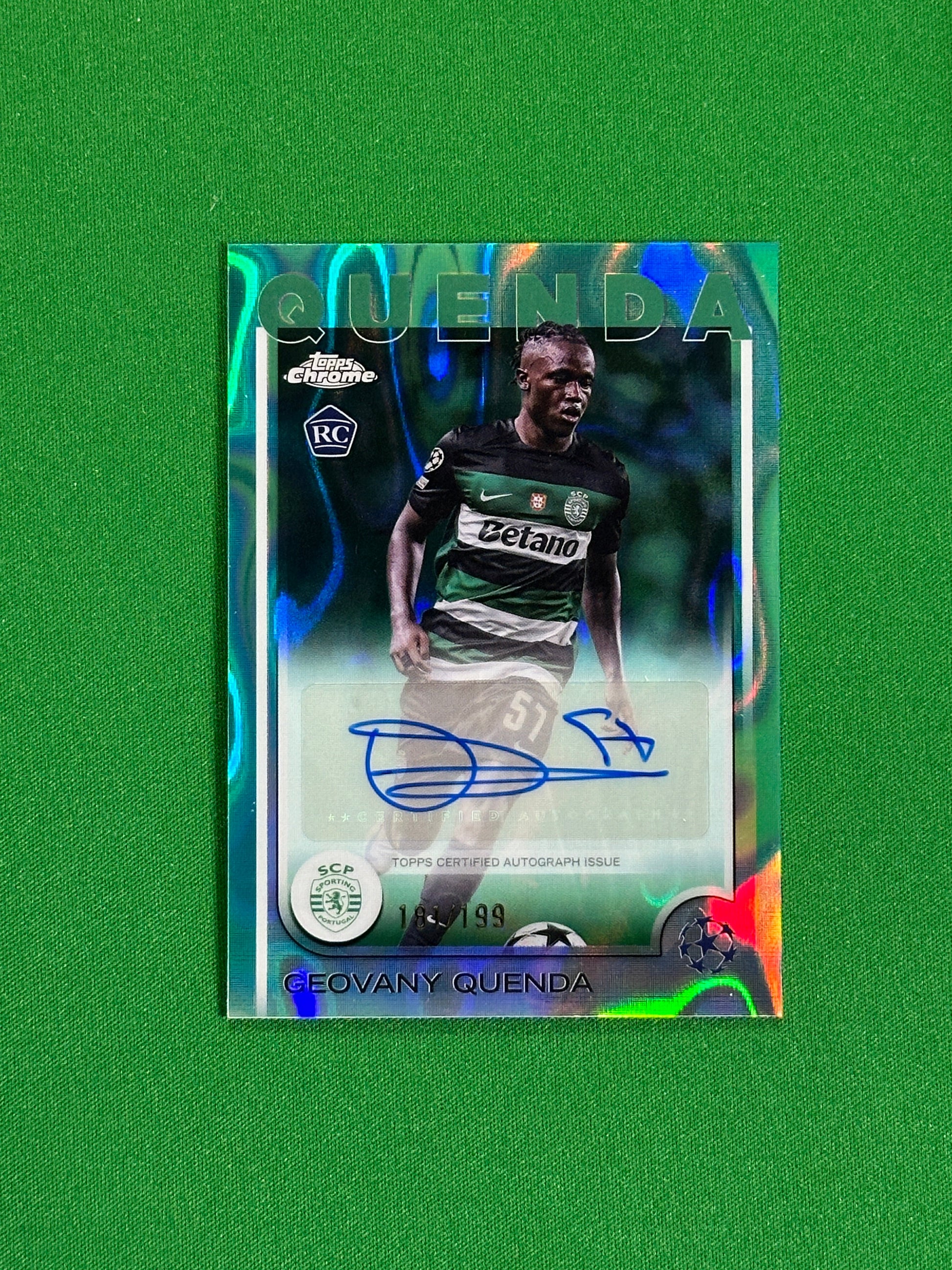 Geovany Quenda Autograph 181/199 - Topps Chrome 2024/25