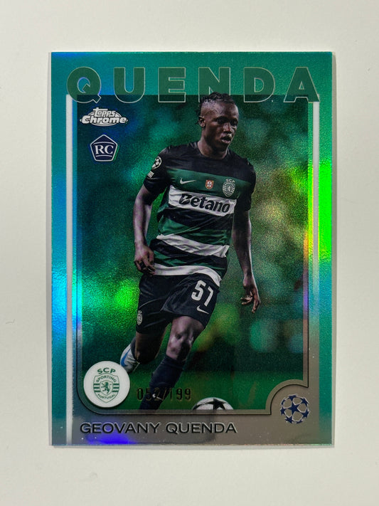 Geovany Quenda Numbered Parallel 52/199 - Topps Chrome 2024/25
