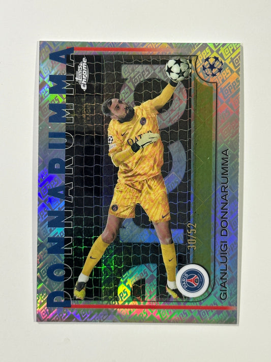 Gianluigi Donnarumma Numbered Parallel 30/52 - Topps Chrome 2024/25