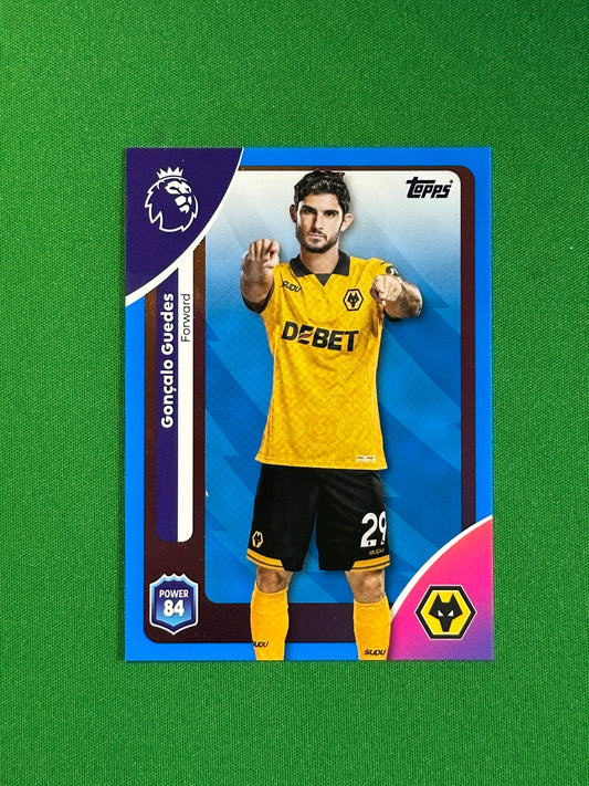 Goncala Guedes Blue Parallel Base - Topps Premier League 2026