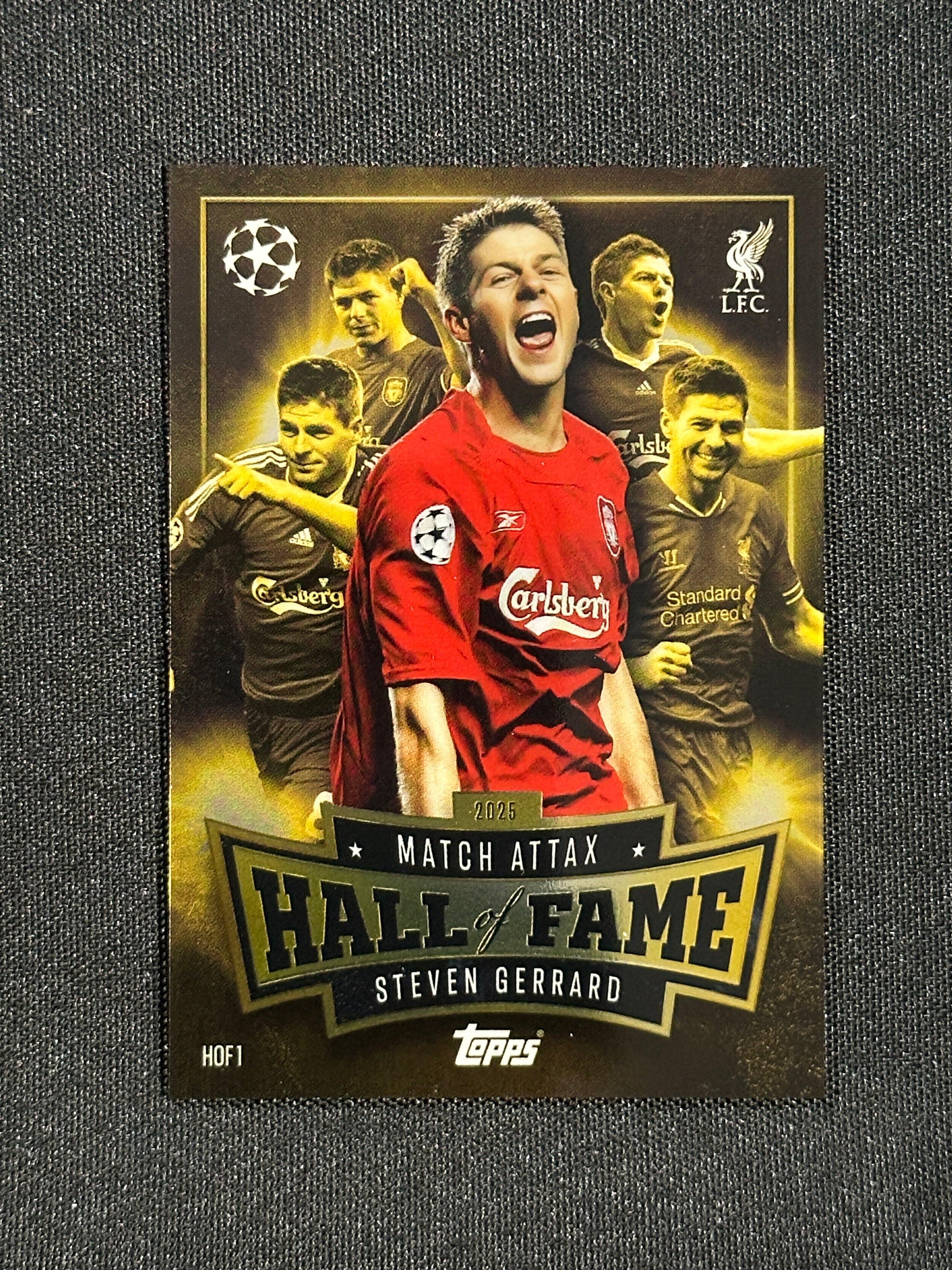 HOF 1 Steven Gerrard Liverpool Hall of Fame - Topps Match HOF 1 Steven Gerrard Liverpool Hall of Fame - Topps Match
