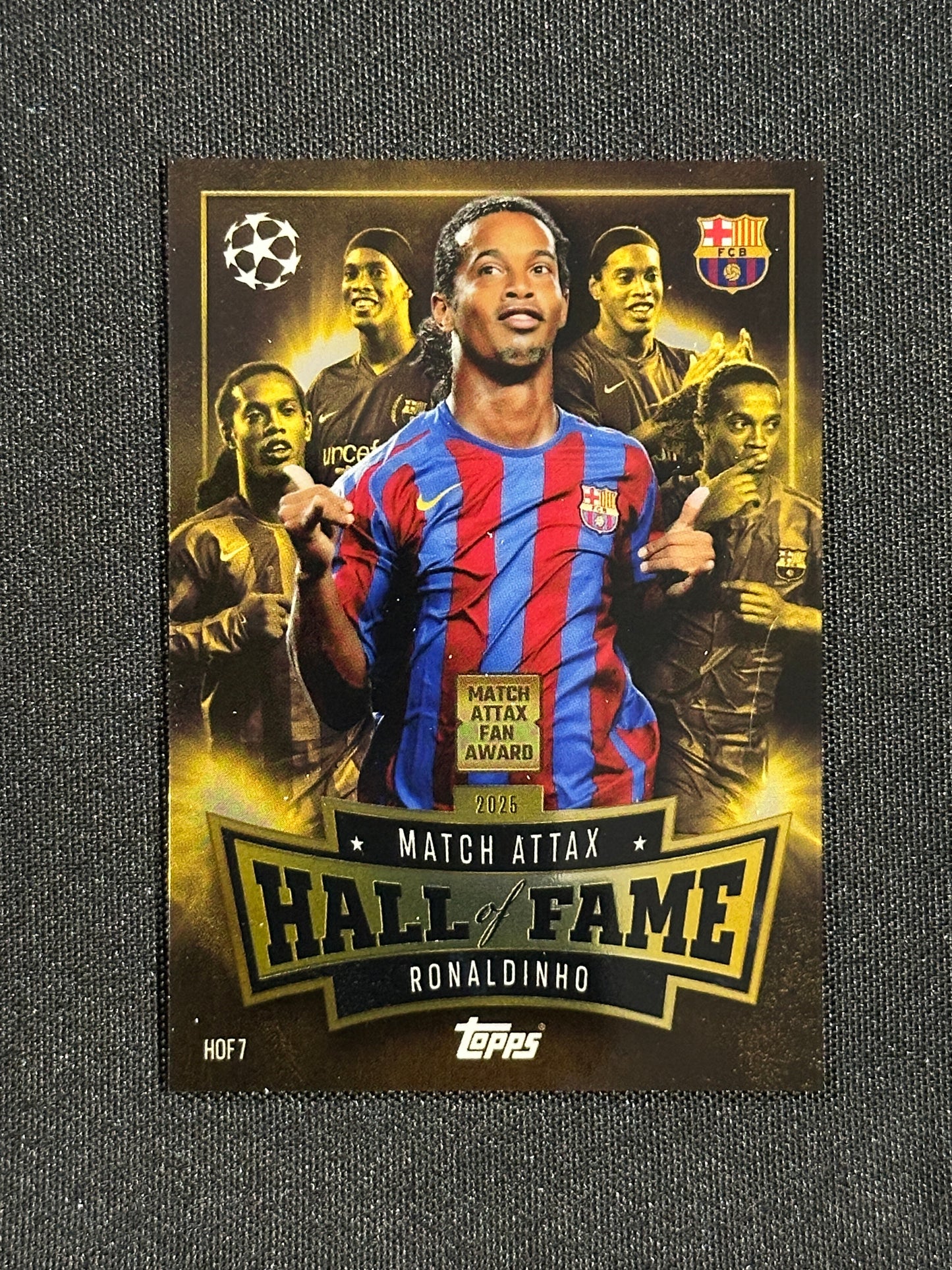 HOF 7 Ronaldinho Barcelona Hall of Fame - Topps Match Attax 2025/26