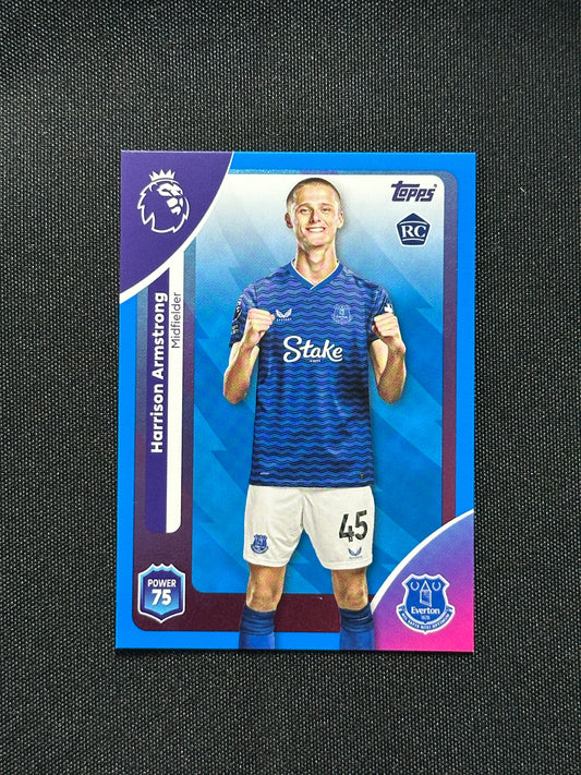 Harrison Armstrong Blue Parallel Base - Topps Premier League 2026