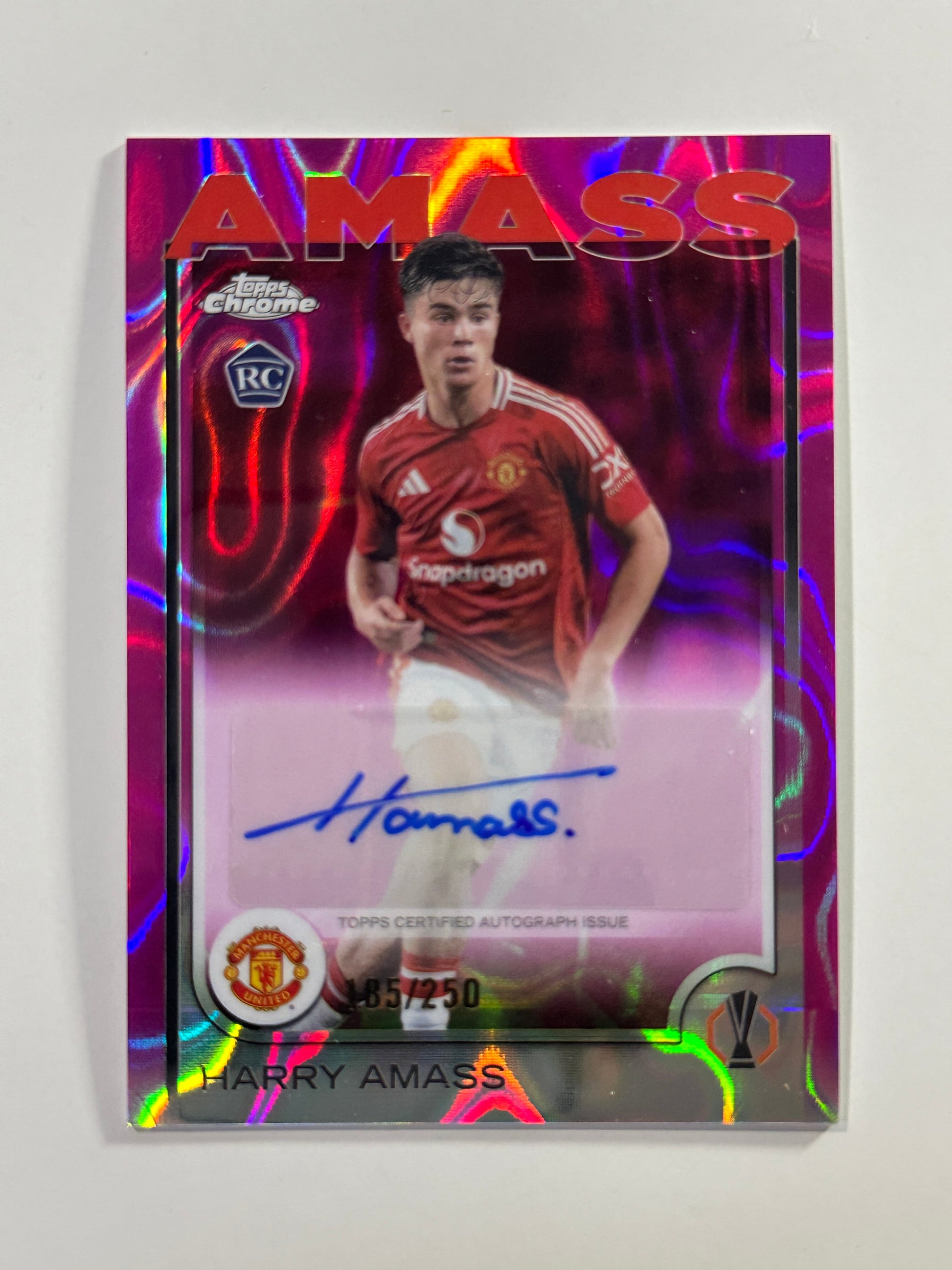 Harry Amass Autograph 185/250 - Topps Chrome 2024/25