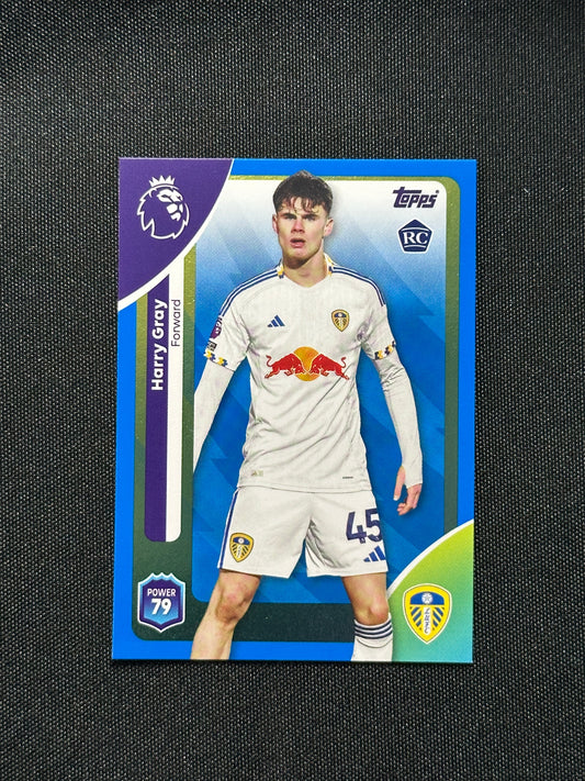 Harry Gray Blue Parallel Base - Topps Premier League 2026