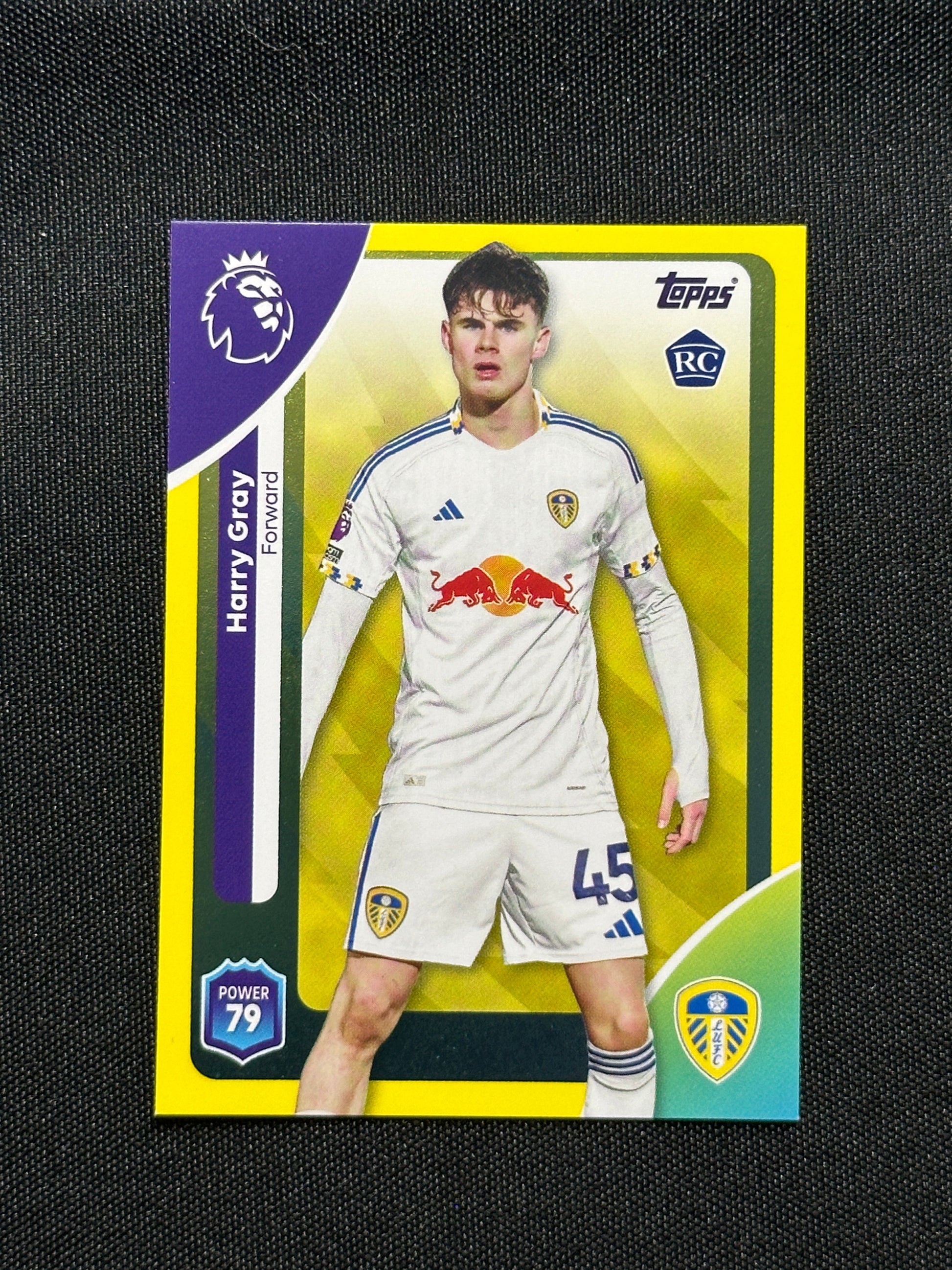 Harry Gray Yellow Parallel Base - Topps Premier League 2026