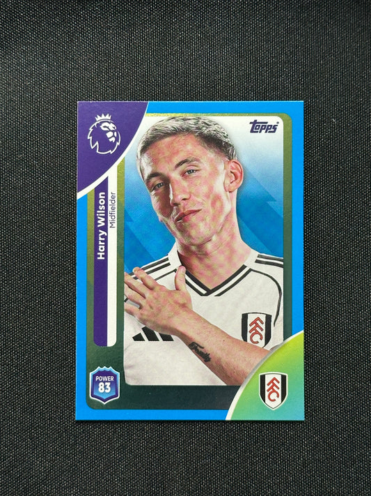 Harry Wilson Blue Parallel Base - Topps Premier League 2026