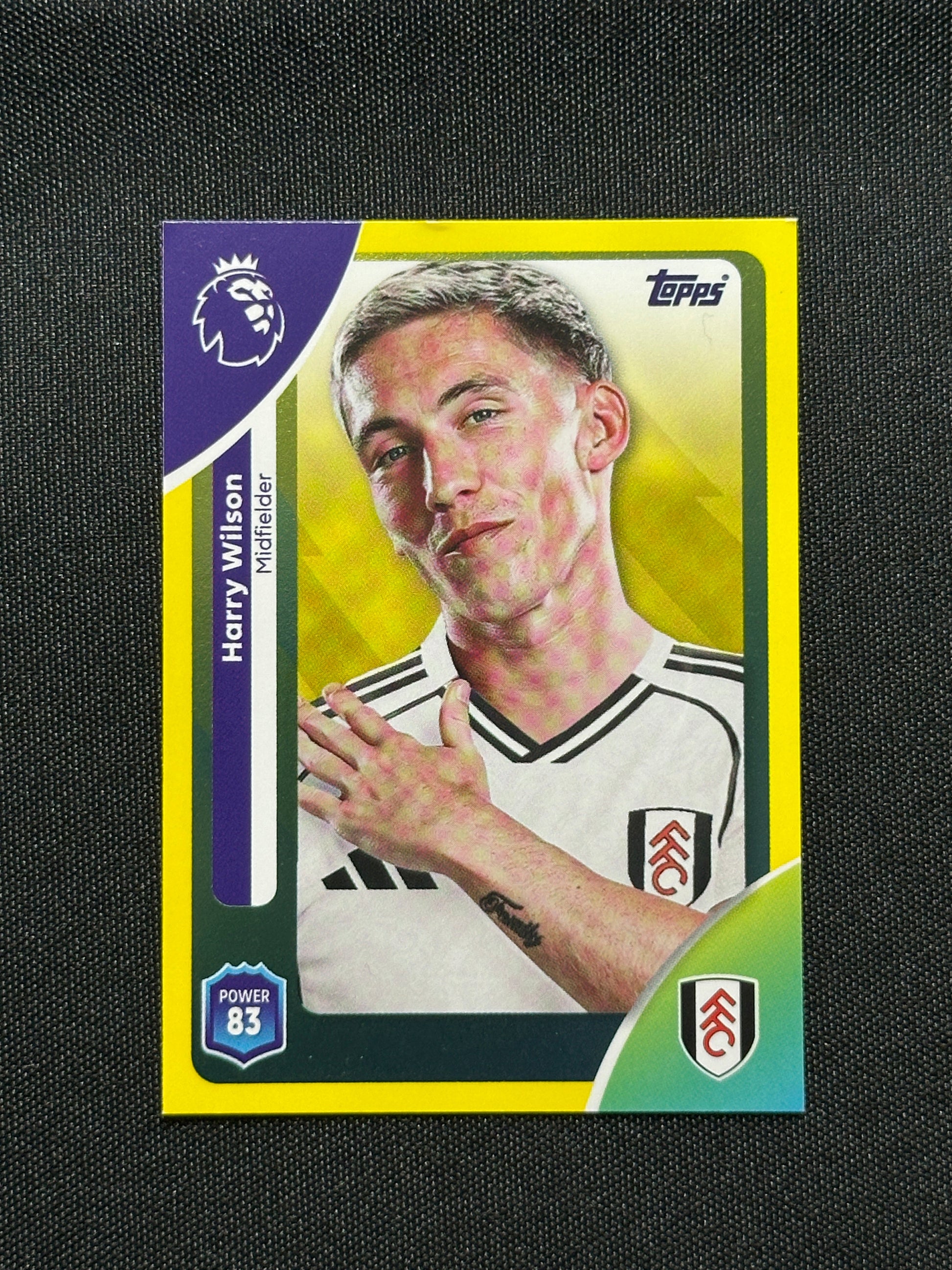 Harry Wilson Yellow Parallel Base - Topps Premier League 2026